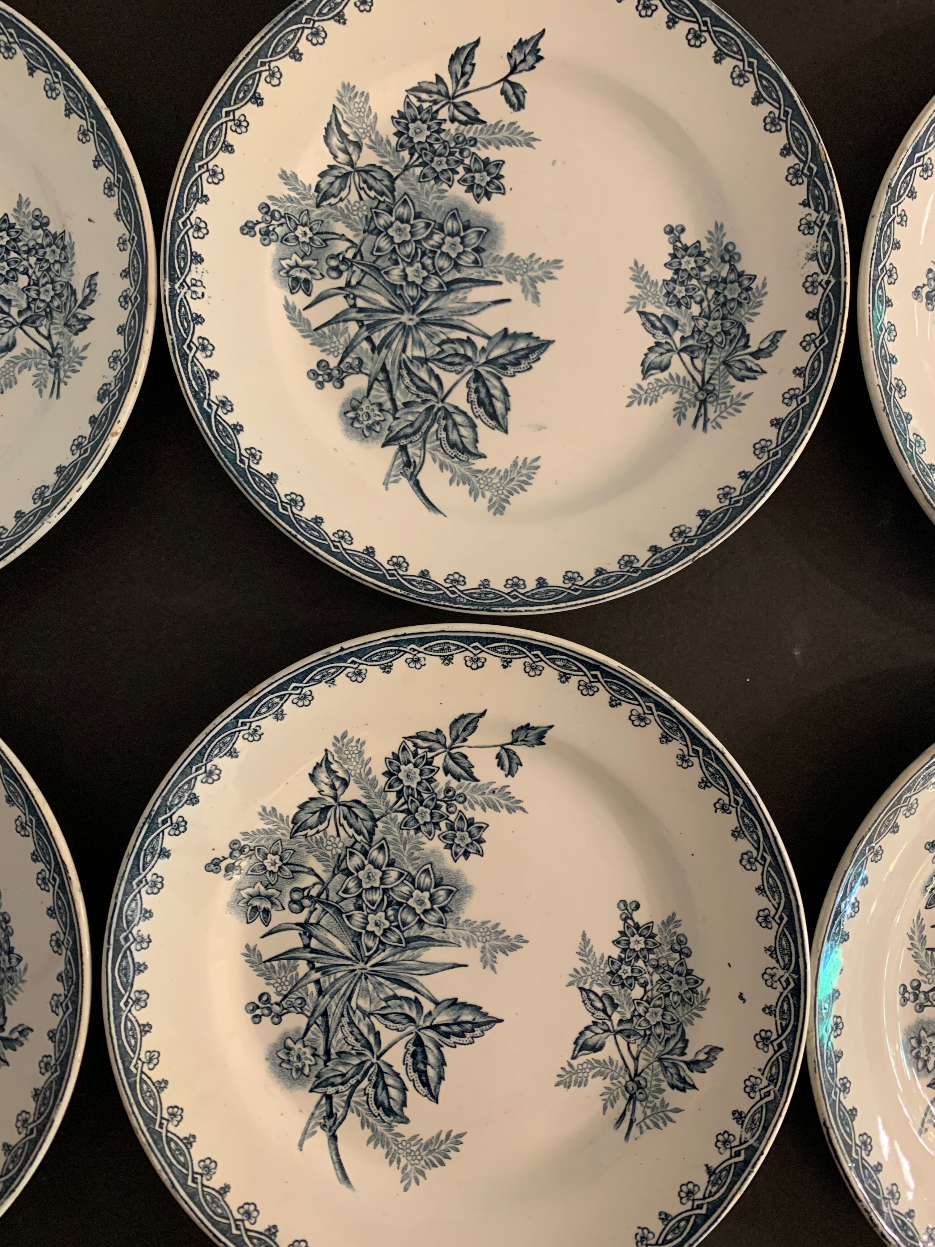8 dessert plates St Amandinoise St Amand, model Margot