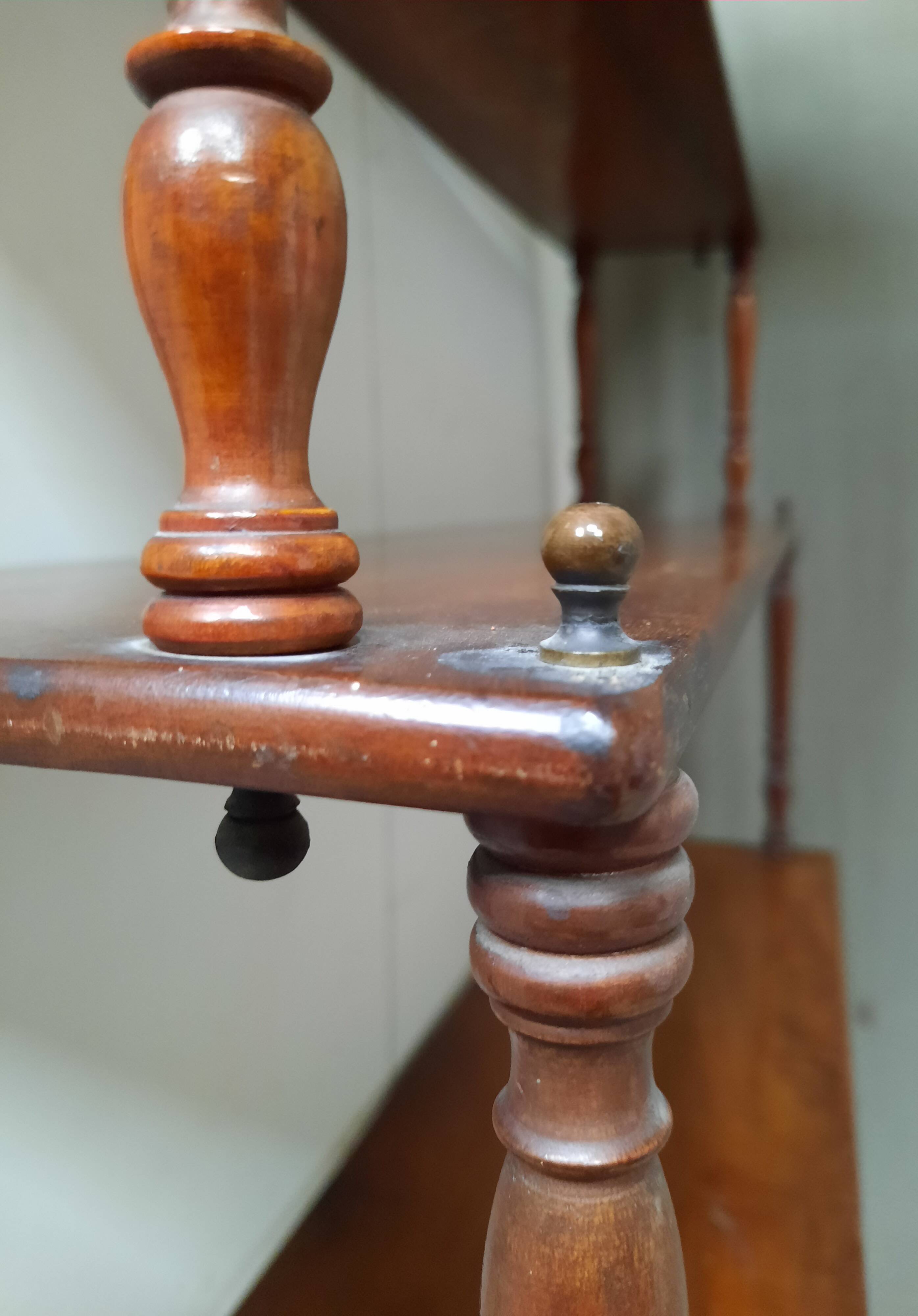 Mahogany wall shelf