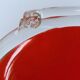 Vintage red Murano glass bowl Italy