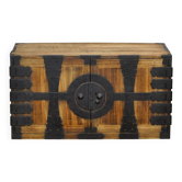 Japanese Meiji-period Choba Tansu chest with hand-forged iron fittings, circa 1880