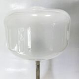 Designer table lamp space age 1960-70 chrome and glass
