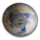 Old small bowl in enamelled terracotta, old earthenware