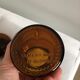 Amber Glass apothecary jar
