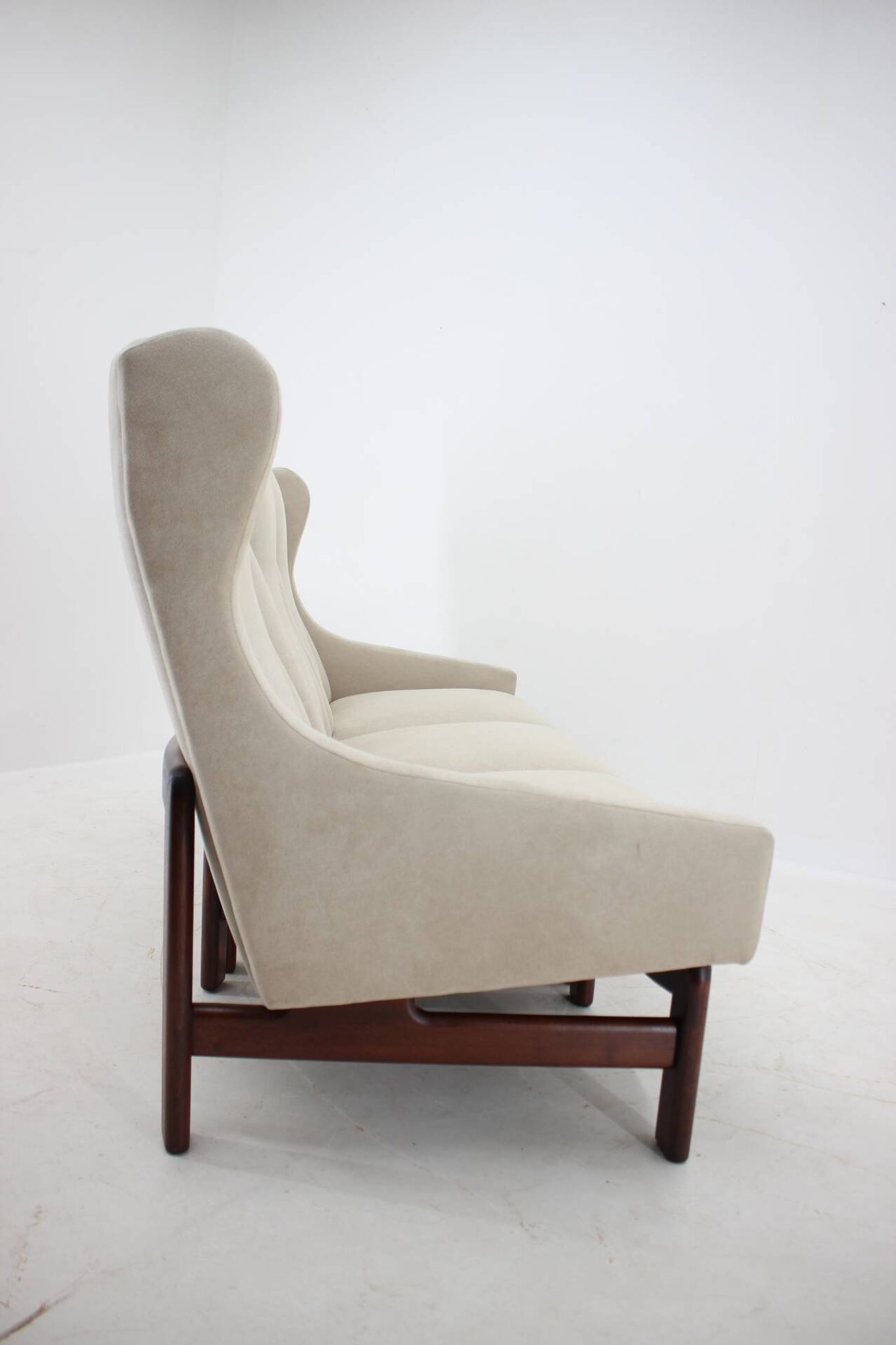 1970s modular three seater sofa by ton, czechoslovakia
