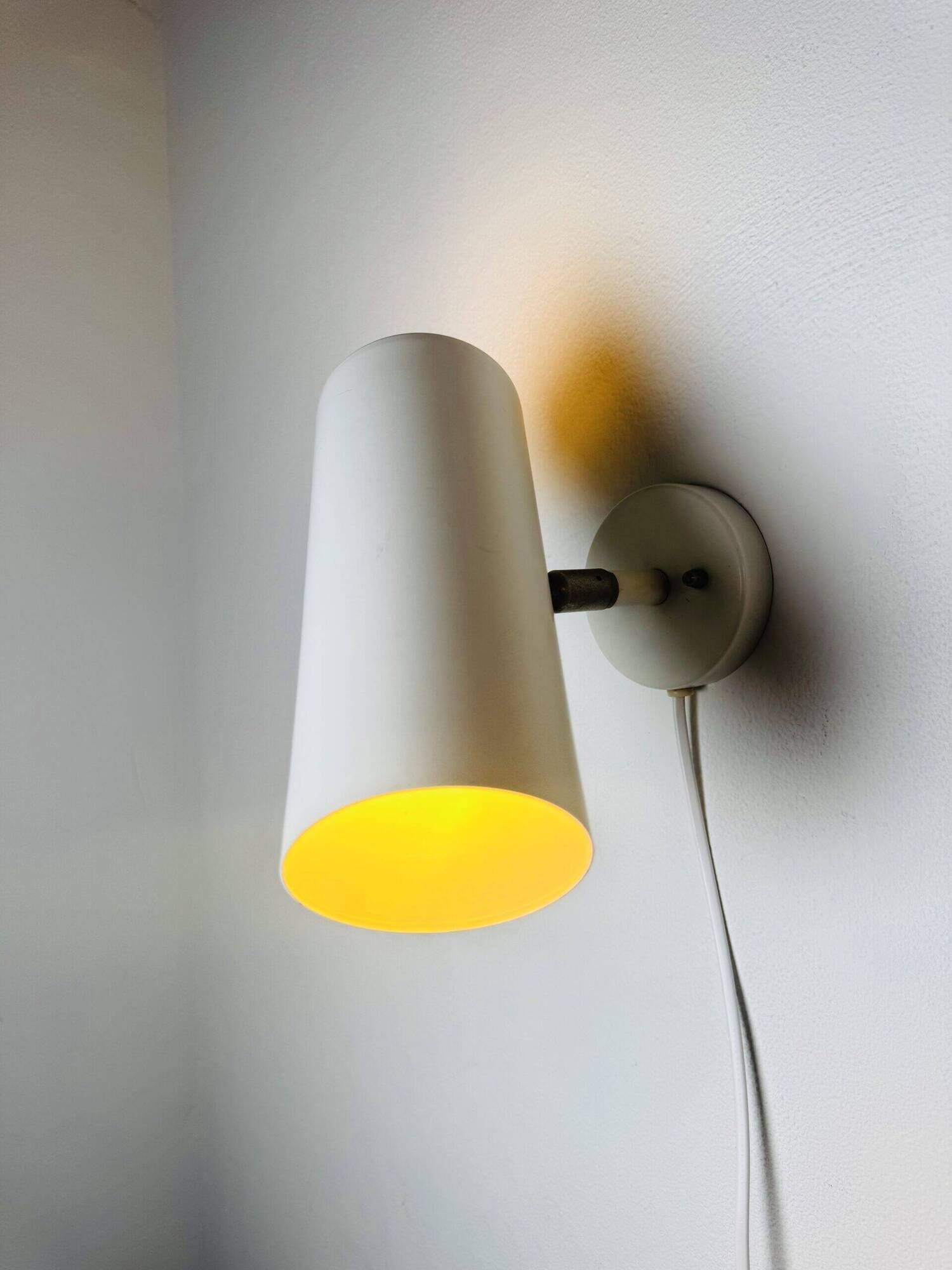C-1582 Tubular Wall Lamps In White By Raak Amsterdam, The Netherlands 1960S