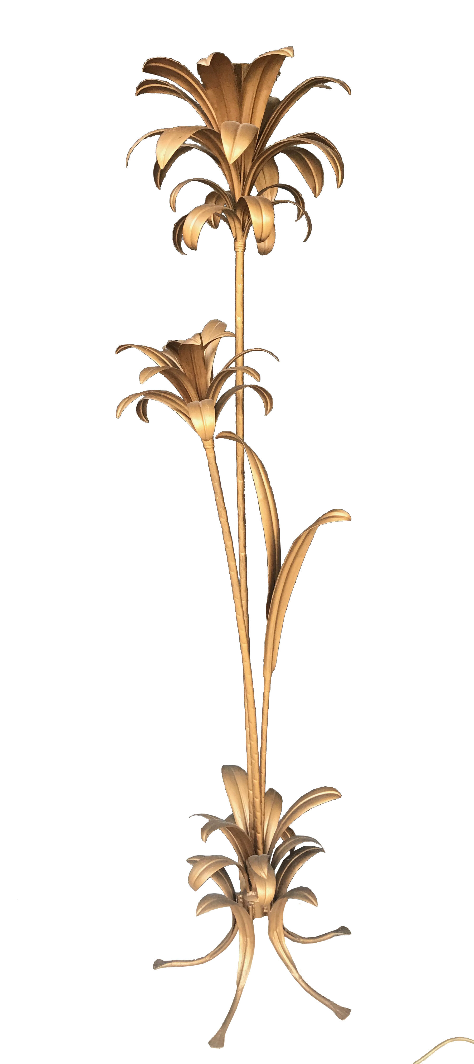 Palm tree floor lamp