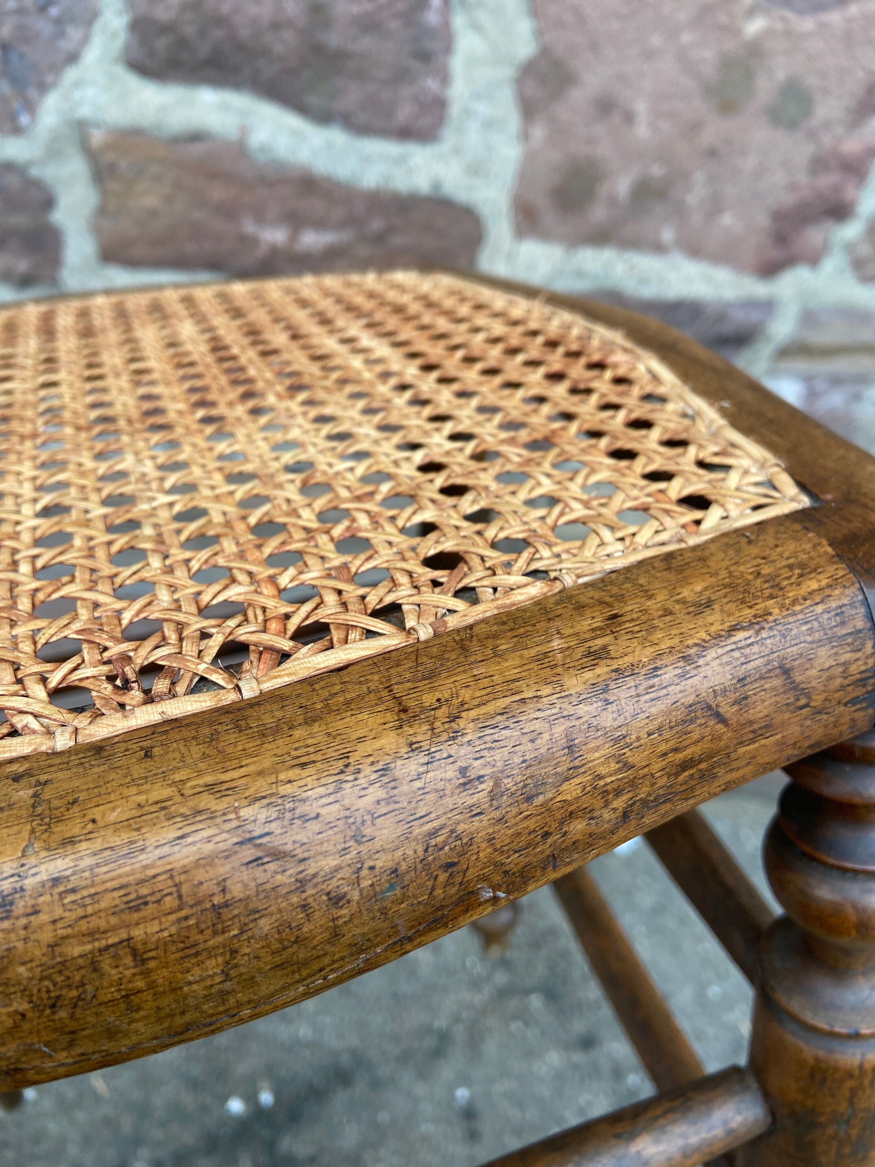 Louis Philippe style rustic stool 1900