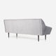 Canapé skagen argent velour, design scandinave