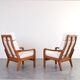 Mid-Century Danish Teak Lounge Chairs by Juul Kristensen, 1960s, Set of 2