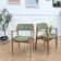 Vintage Erik Buch chair pair - oak & velvet