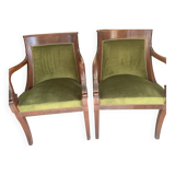 paire de fauteuils empire