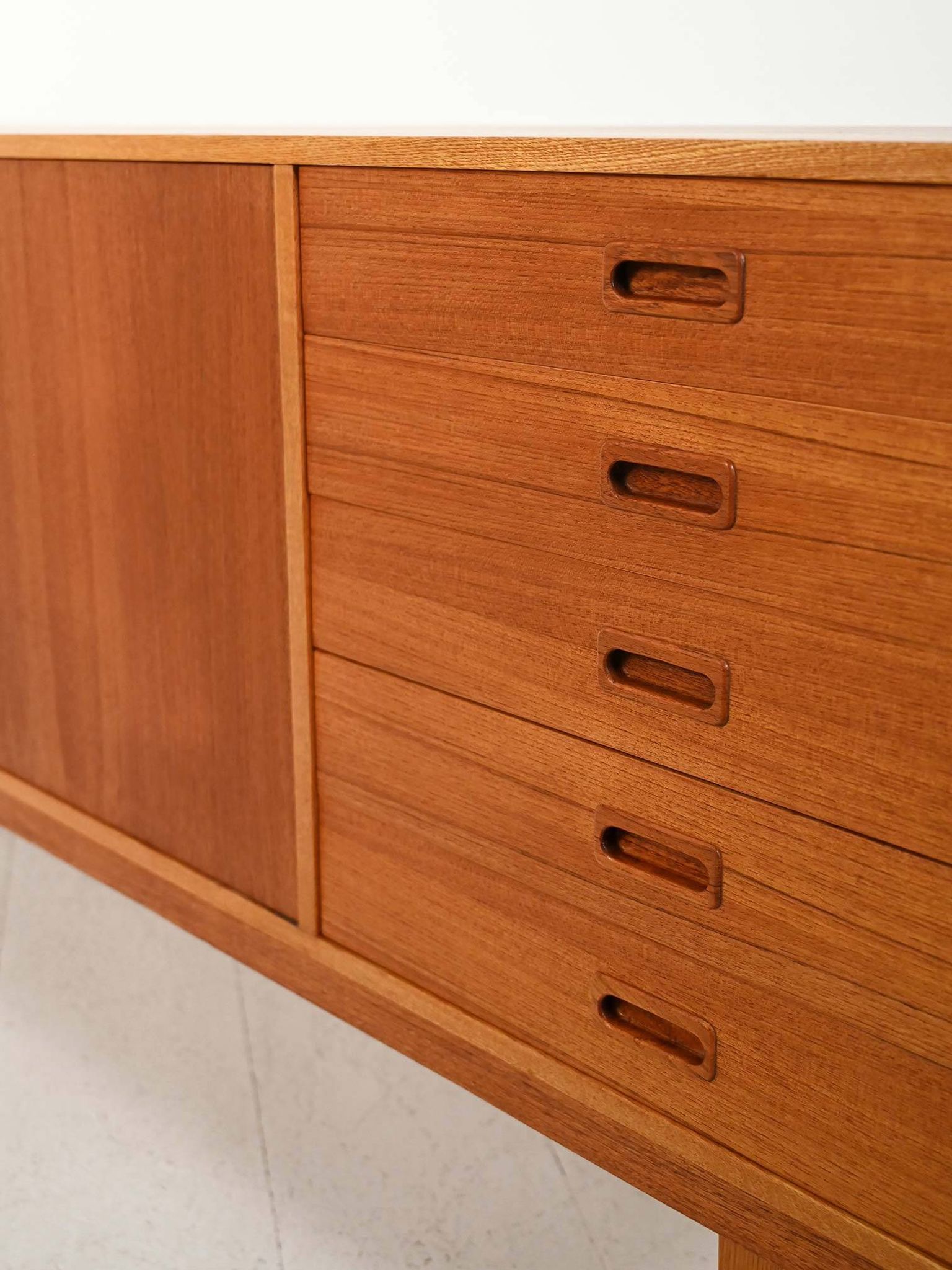 Elegant-lined Scandinavian 1960s sideboard