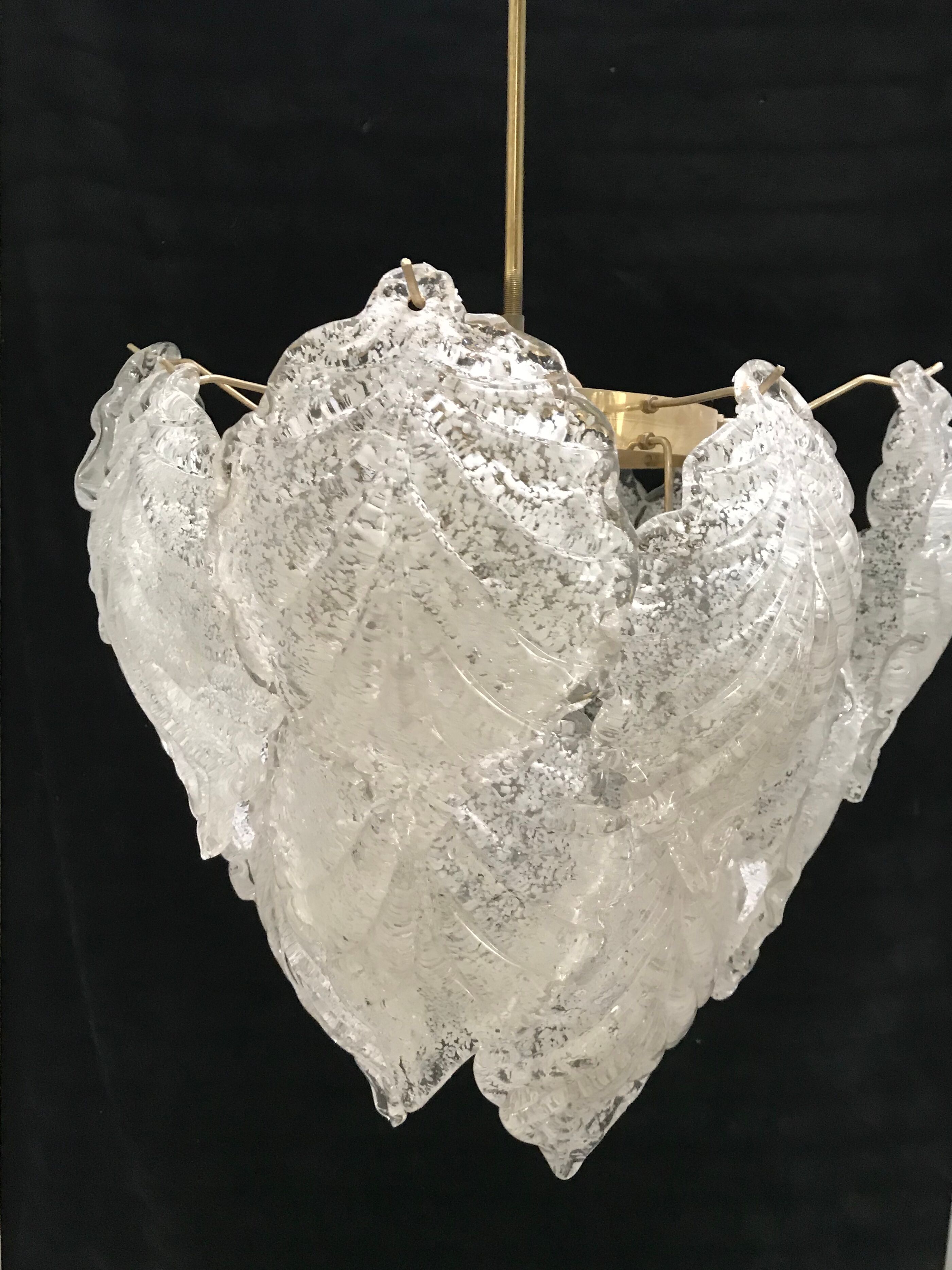 Mazzega chandelier in Murano glass 1960