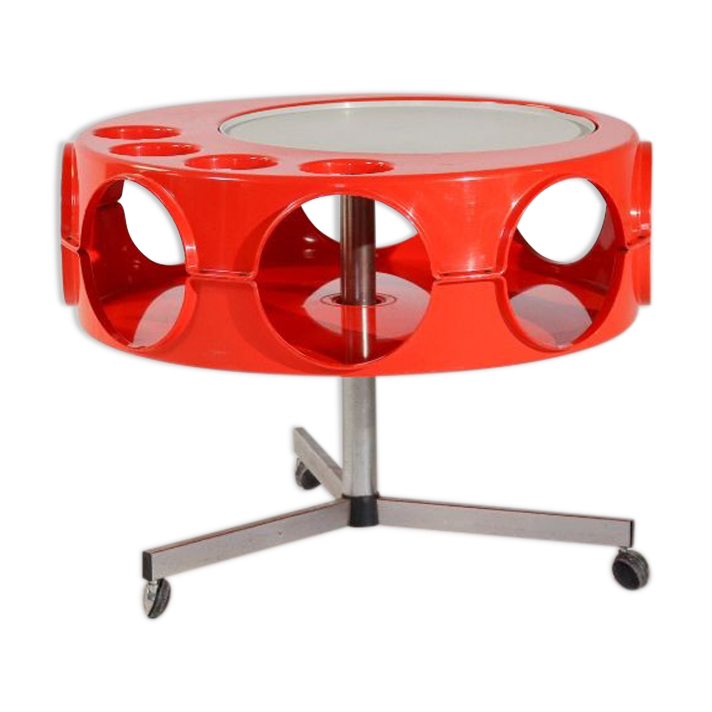Space Age Curver Rotobar trolley