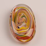 Sulphide murano paper press 1960 multicolored spiral