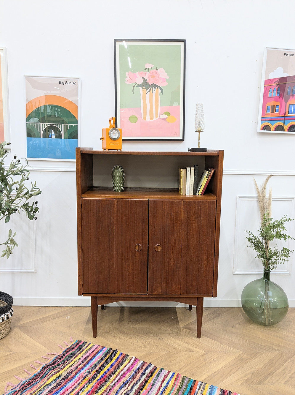 Vintage Scandinavian teak sideboard from the 60s