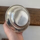 Silver metal butter dish