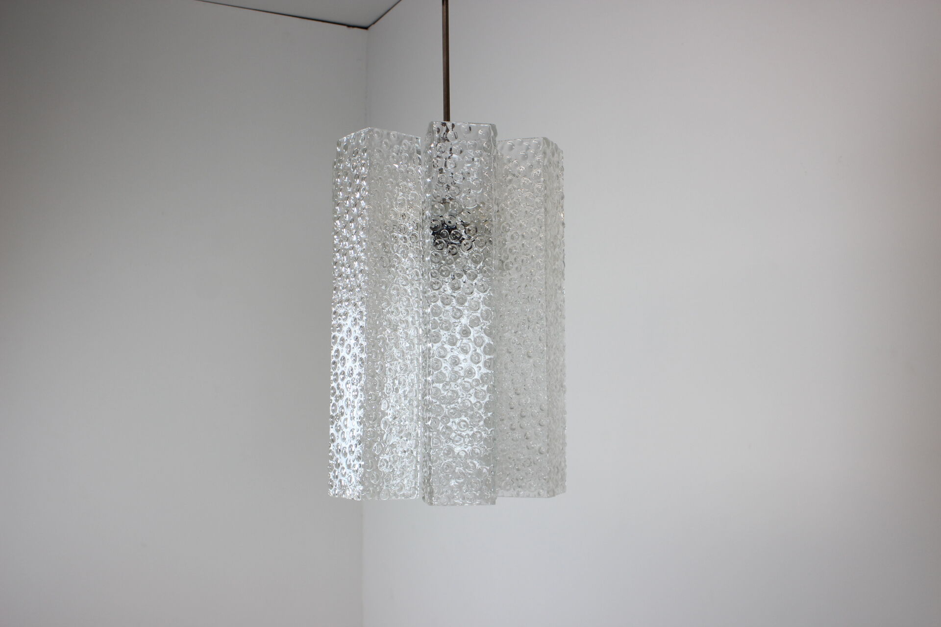Glass chandelier by Kamenicky Senov, 1970's