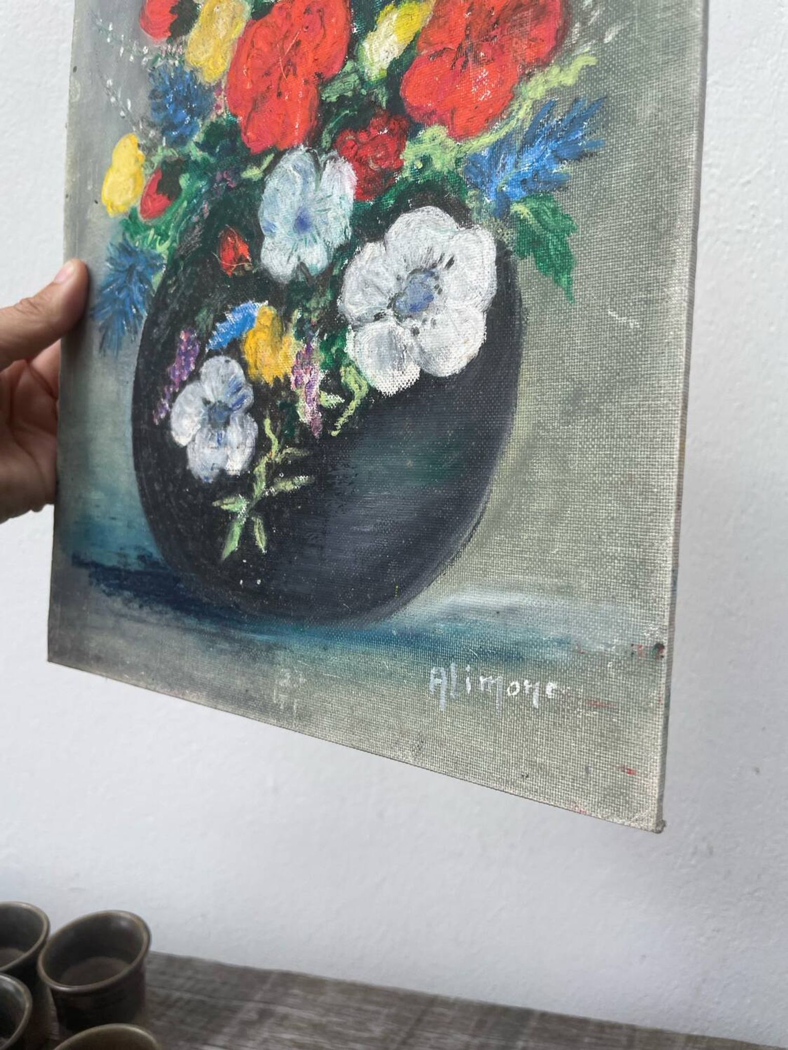 Flower bouquet painting