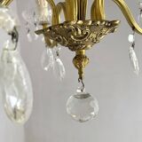 Lustre à pampilles 5 feux