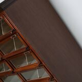 Vintage Dutch Oak / Mahogany Haberdashery Shop Cabinet, 1930s