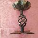 Wrought iron candlestick