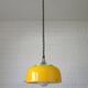 Vintage Meblo Harvey Guzzini Pendant Light MCM Yellow Plastic Hanging Lamp