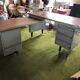 Bureau metallique vintage atal avec retour