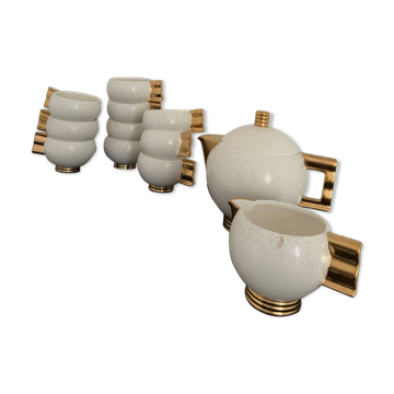 Art Deco tea service 1930 ROBJ (made in Luxembourg) in good overall condition.