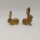 Brass rabbit couple