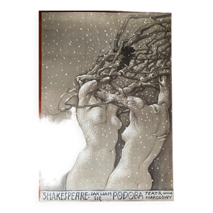 Affiche originale polonaise théâtre