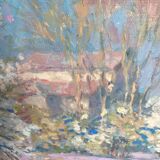 Signed painting Oil on canvas dimensions: height -55cm-width -63cm-