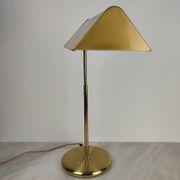 Lampe de Bureau Ajustable en Laiton Doré – Design Allemand, Années 70