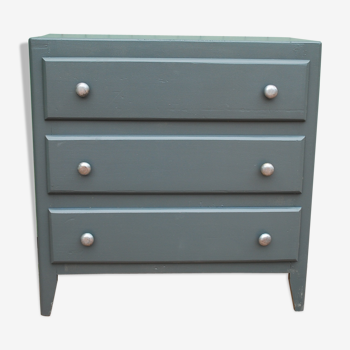Small vintage chest of drawers renovated Farrow and Ball