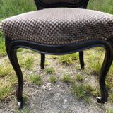 Pair of rosewood medallion chairs