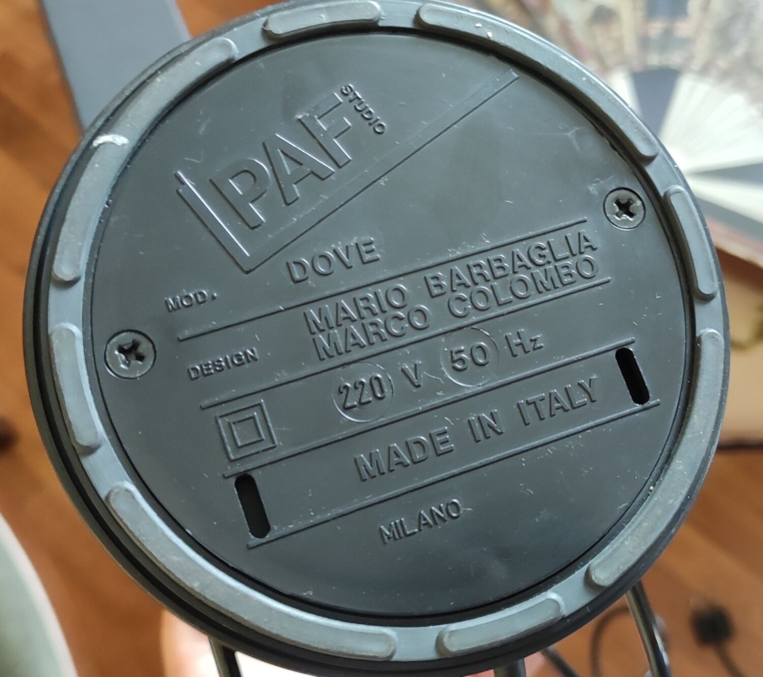 Design lamp Mario Barbaglia Marco Colombo model Dove