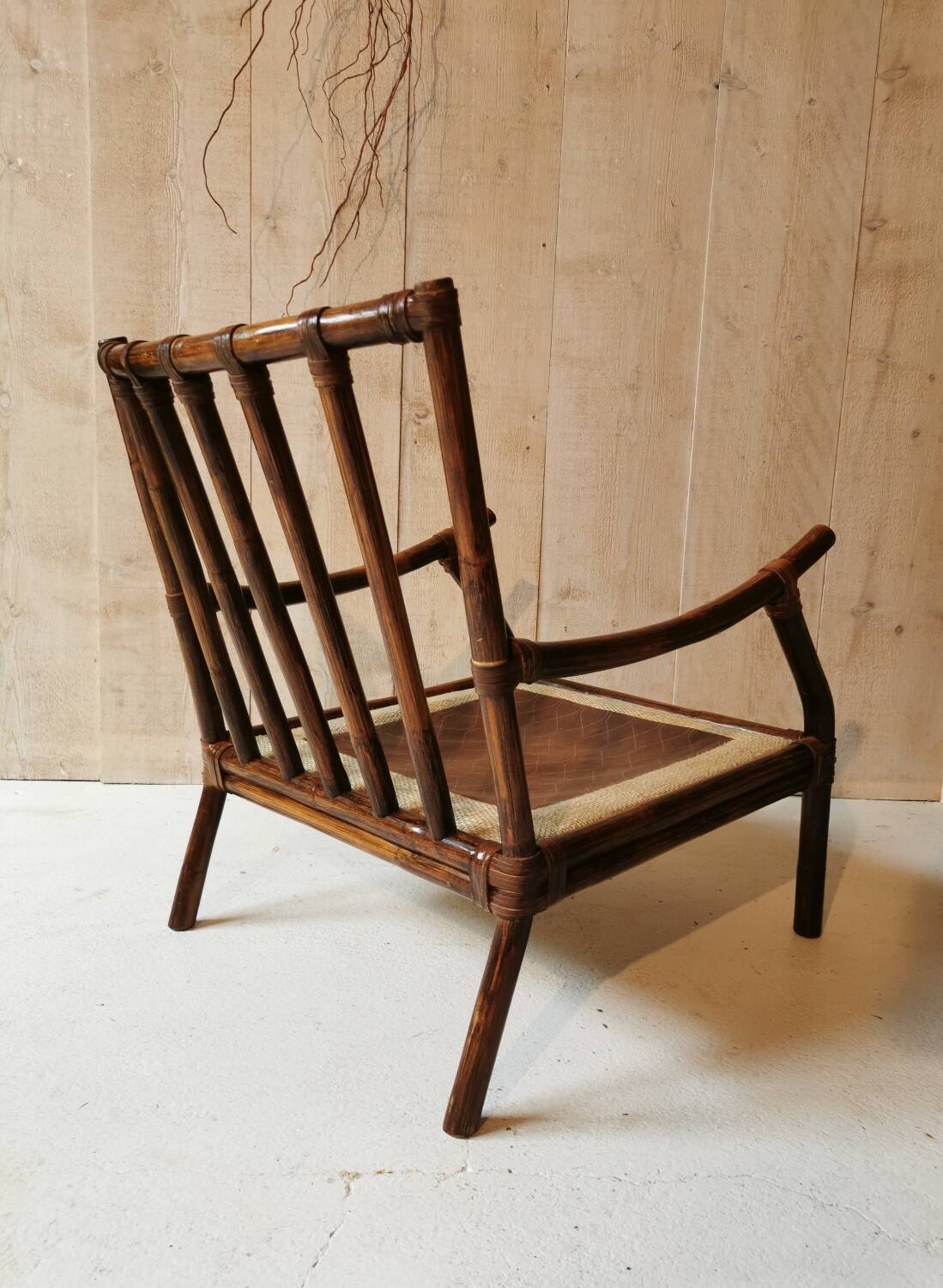 Rattan armchair