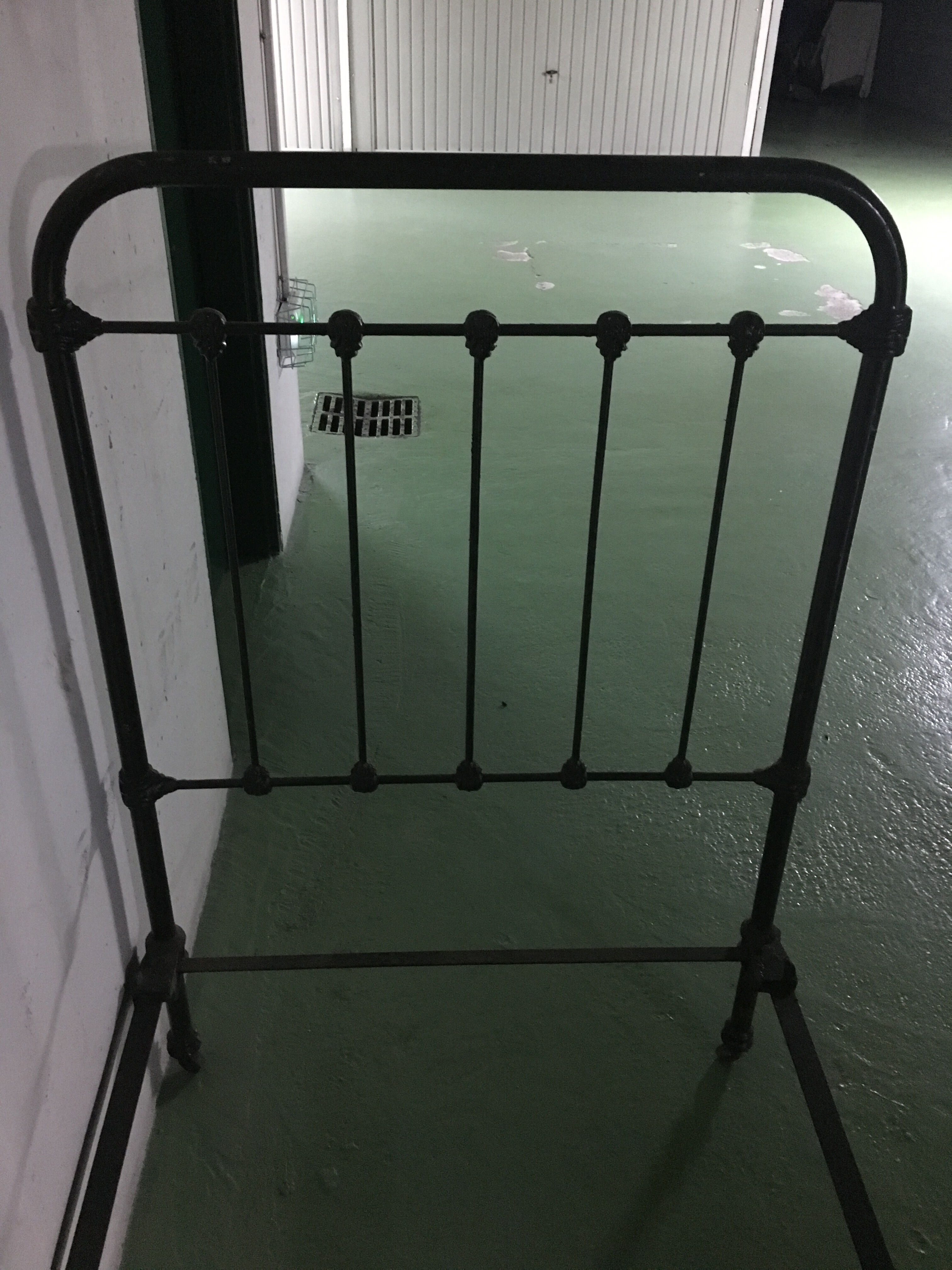 Old metal bed