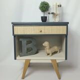 Side table with compass legs
