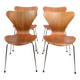 Set Of Four series Seven Chairs