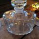 Molded glass carafe – perfume bottle style – 1970s–1990s
