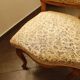 Vintage salon sofa set with floral upholstery