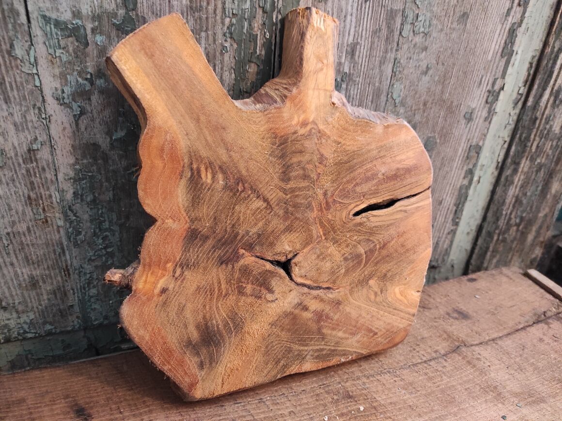 Planche à découper vintage français en bois