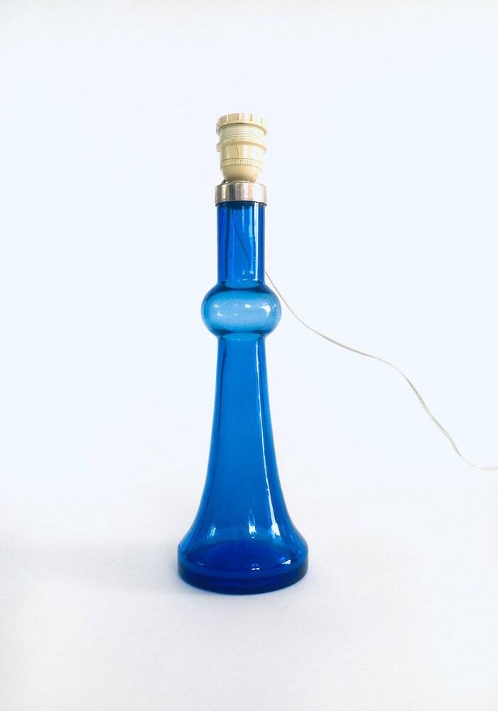 Mid-Century Blue Glass Table Lamp by Nanny Still for Raak, Netherlands, 1960s