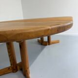 Antique solid pine table, Scandinavian design Rainer Daumiller, 70s