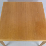 Coffee table, oak, Henning Kjærnulf, Vejle chairs and furniture factory, 1960s