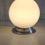 Art Deco ceiling light or wall light with opaline globe, diameter 20 cm.