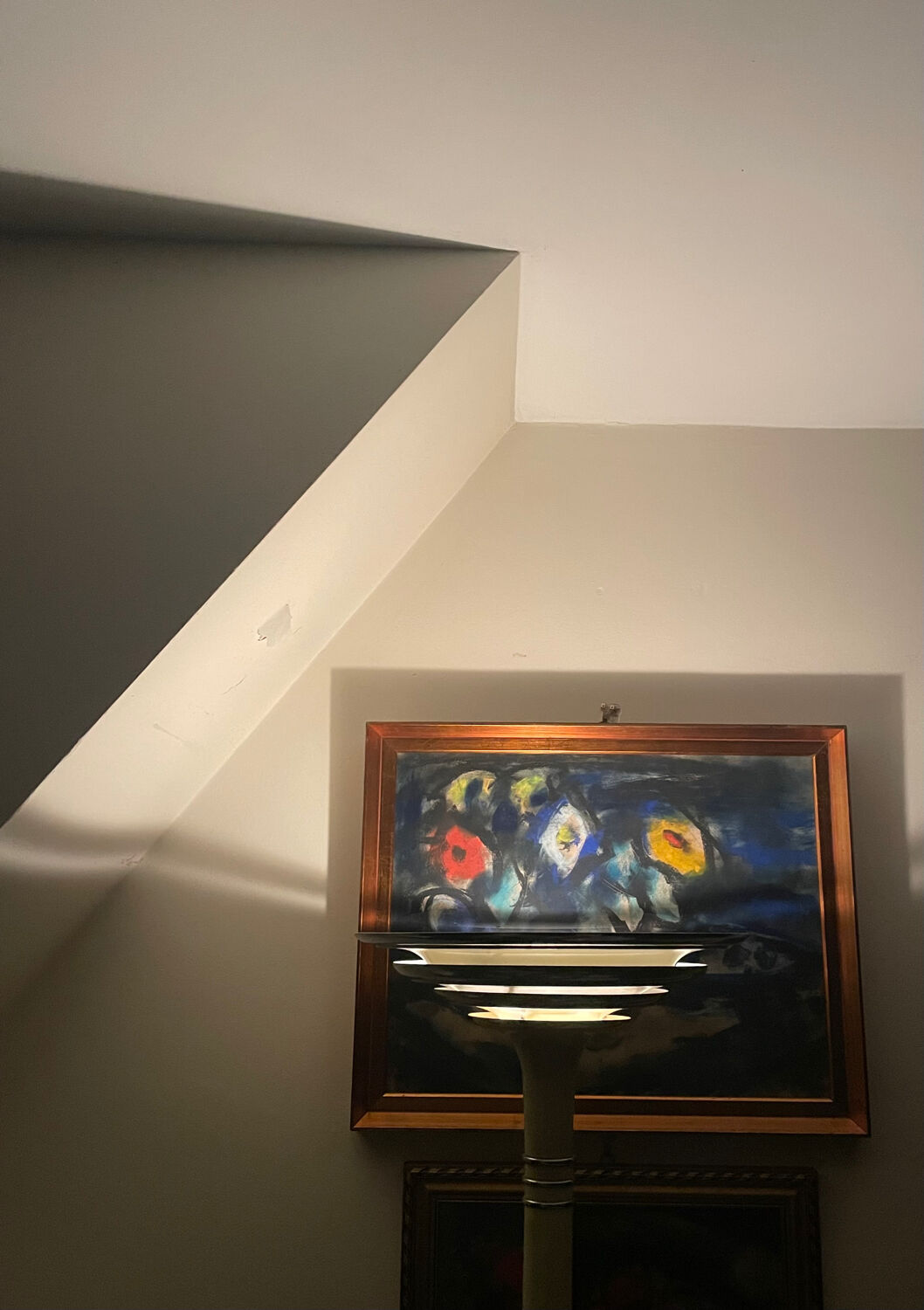 Art Deco metal floor lamp