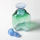 Vintage Green and Blue Glass Decanter Antikva by Bertil Vallien Sweden 1994