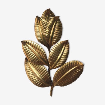 Applique feuilles dorées, années 60